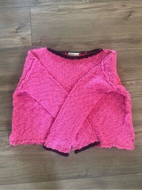 NWOT Zenana Pink Chunky Knit Women's Sweater size M